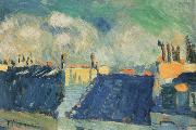 pablo picasso blue roofs painting